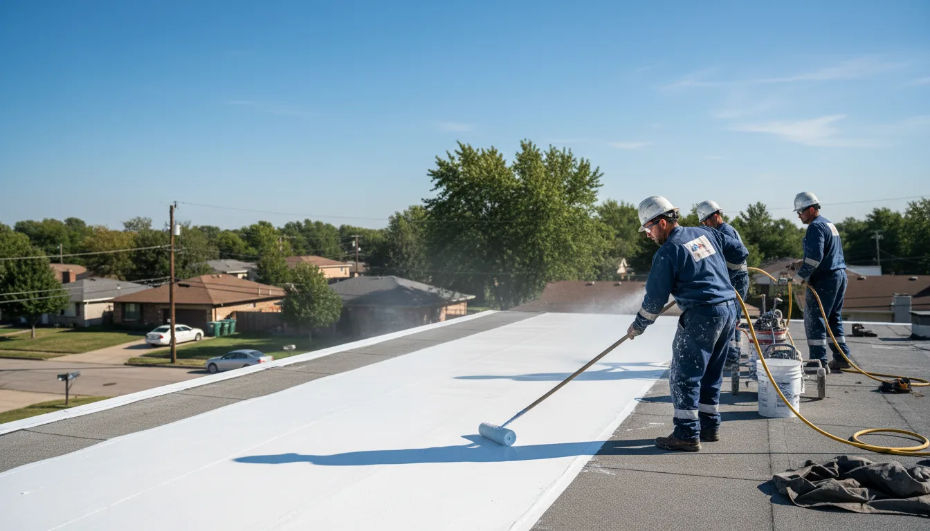 Commercial roof coating in Bruceton, TN near me